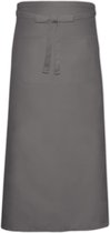 Link Kitchen Wear Franse sloof met handige zak, Donker grijs.