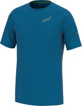 Inov-8 Base Short Sleeve Heren - Sporttruien - blauw - maat L