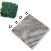 Shrimpbarn - RVS mat voor aquarium planten / aquarium mos / aquarium gras - 4 stuk
