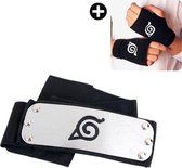 Naruto Headband Gloves Set - Leaf Village Hoofdband - Konoha Handschoenen - Anime - Carnaval - Kakashi