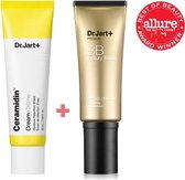 Dr.Jart+ Day & BB Cream Set - SPF 45 PA+++ - Beauty Balm #Medium & Ceramidin Cream - Skin Routine Set - Lumin Skin - Natuurlijke Finish - Gezichtsverzorging - Egale Teint - Dagverz