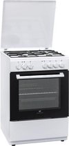 Gemengd fornuis 3 + 1 60x60 Multifunctionele Cata ontsteking auto, oven 65L wit