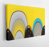 Onlinecanvas - Schilderij - Filmstrip Geïsoleerd Een Witte Achtergrond Art Horizontaal Horizontal - Multicolor - 50 X 40 Cm