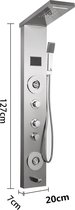LORIOTH® Regendouche Paneel - Stortdouche met Paneel - Regendoucheset - Complete Doucheset Zilver -  Waterval Douche met LED Display - Luxe Douchekop - Wellness
