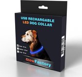 Blauwe LED Halsband voor honden Small / Blauw verlichte halsband / Lichtgevende Halsband Hond / Diverse formaten beschikbaar! Oplaadbaar via USB / USB Halsband LED
