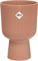 Elho Vibes Fold Coupe 14 - Bloempot voor Binnen - Ø 13,9 x H 21 - Roze/Delicaat Roze