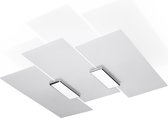 Trend24 Plafond Fabiano - E27 - Wit / Chroom