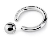 Titanium 10 mm Ball closure ring 2,0. RH-Jewelry