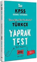 2022 KPSS Lisans Genel Yetenek Türkçe Yaprak Test