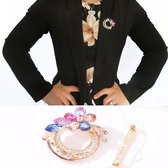 broches dames - multicolour pearl broche - broche spelden - brochespeld - Vestsluiting - vestclip dames -vestsluiting dames - vestclip - vestsluiting vestclip - sjaalspeld - vestsp