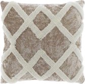 Unique Living | Kussen Kaya 45x45cm chateau grey | Kussen woonkamer of slaapkamer