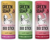 Marcel's Green Soap ECOLOGISCHE DEODORANT 3 geuren (voordeel verpakking)
