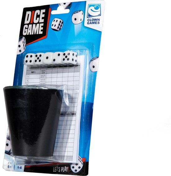 Clown Dobbelset+Scoreblok Blk.