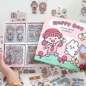 Happy Day 500 PET stickers voor kinderen en volwassenen - Cute Kawaii schattig sticker
