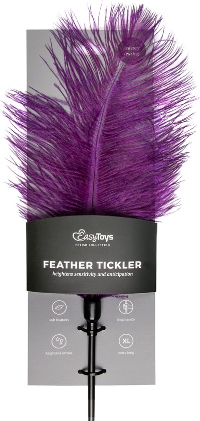 Fouet à plumes violet