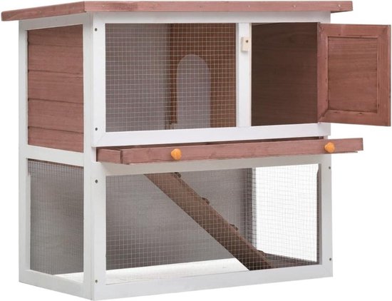 Clapier de Luxe - Cage à lapins - Clapier à lapins pour intérieur et  extérieur -... | bol.com