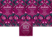 Pukka Night Time Berry Thee, met kamille, echinacea, lavendel en valeriaan - 4 x 20 zakjes - GB-BIO-05