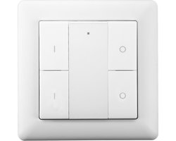 Draadloze Zigbee schakelaar van EcoDim - Werkt met de bekende verlichting apps - 2 groepen - Wit