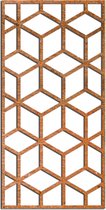 Cortenstaal wanddecoratie Geometric Pattern 2.0 - Kleur: Roestkleur | x 30 cm