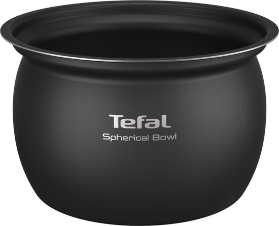 Zwarte Tefal sferische kom.