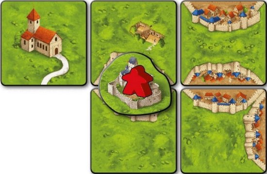 Thumbnail van een extra afbeelding van het spel Spellenbundel - 2 Stuks - Carcassonne Jagers en Verzamelaars & Bruggen, Burchten en Bazaars