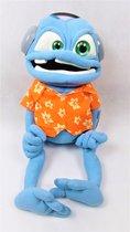 Crazy Frog - met oranje hemd - Knuffel - Pluche - 58cm volle lengte - 40cm zittend