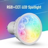 LED spot Mi-light Wifi GU10 FUT104 RGB+CCT 4W GU10 Vervangt 50W