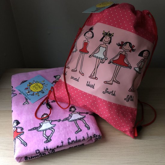 Serviette de Ballet pour enfants avec sac de sport / sac à cordon / sac de bain - Tyrrell Katz