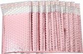 Luchtkussen Enveloppen, 30 Stuks, 21.5 x 12 cm, Roze - Rose Goud, Bubbeltjes Plastic Enveloppen, Verpakking, Verzending, Zelfklevende Strip, Verzendzakken