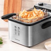 Cecotec - Friteuse - Frituurmachine - Frituurpan - CleanFry Infinity 3000 - 3 L - 2400W - Roestvrij staal - Temp. max.: 190 ºC