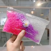 1000 mini elastiekjes in een tasje roze - haaraccessoires - meisje