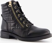 Blue Box dames veterboots - Zwart - Maat 40