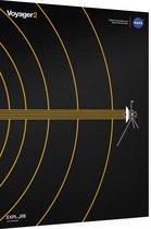 Voyager 2: Interstellar Space Gold, NASA/JPL - Foto op Dibond - 30 x 40 cm