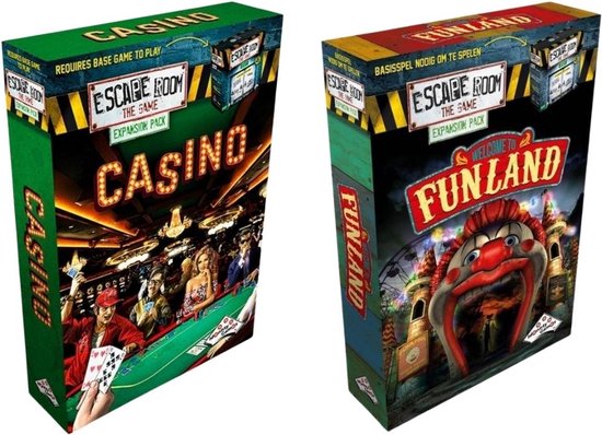 Afbeelding van het spel Uitbreidingsbundel - Escape Room - 2 Stuks - Uitbreiding Funland & Uitbreiding Casino