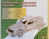 Houten 3D puzzel Auto