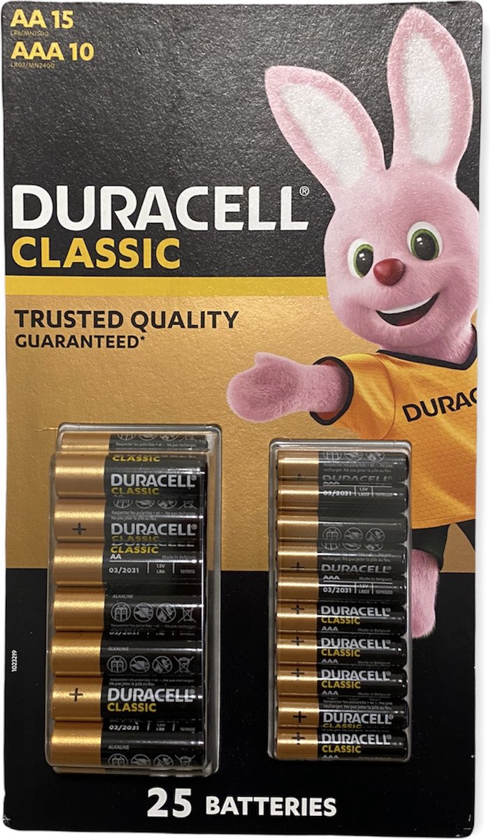 Duracell batterijen 15*AA/10*AAA Overig - 5000394056879