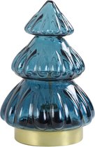 KERSTLAMP KERSTBOOM BLAUW 15x28