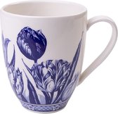Heinen Delfts Blauw | Koffie mok Tulp | Delfts Blauw | Souvenir | Holland