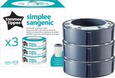 Tommee Tippee Simplee Sangenic Nappy seau recharge 3 pièces (rouleau étroit)