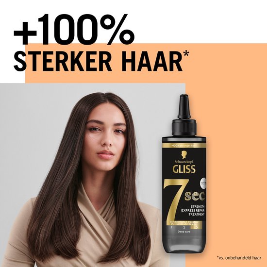 Gliss Ultimate Repair 7 Sec Express Treatment – Keratine Haarmasker - Beschadigd Haar - Diep Herstellend – Glans & Zijdezacht - Voordeelverpakking - 6 x 200 ml