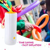 Loha-party® Elektrische Modelleer ballonnenpomp-luchtballonpomp met automatische en semi-automatische modi-draagbare ballonpompinflator voor feest，bruiloft， verjaardags en festivaldecoratie