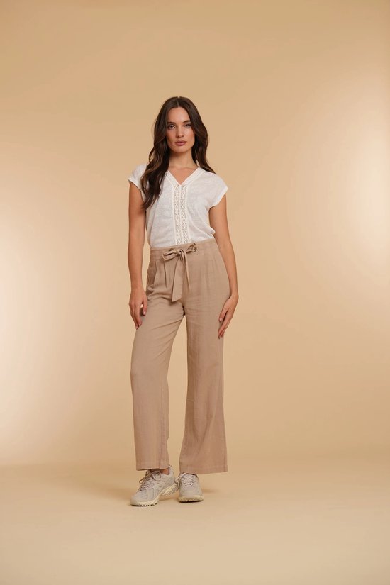 Geisha 41151-21 Pants Linnen Sand