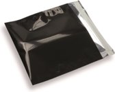 Folie Enveloppen - 160x160 mm - Zwart - 100 stuks
