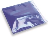 Folie Enveloppen - 220x220 mm - Blauw transparant - 100 stuks
