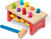 Melissa & Doug Deluxe Werkbank met hamer - Houten Speelgoed - Ontwikkelingsspeelgoed - Creatief spelen - Montessori Speelgoed - 3+ jaar - Cadeau voor jongens en meisjes