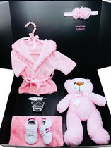 Kraamcadeau meisje - groot exclusief kraamcadeau - kan ook rechtstreeks als cadeau worden verstuurd - teddybeer - kraamkado