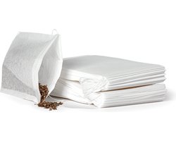 Ecorare - Theezakjes voor losse thee - Lege theezakjes - 100 stuks - 6x8 cm - doorzichtig