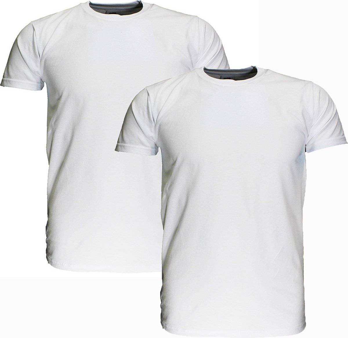 Fruit Of The Loom GROTE MATEN Blanco Katoenen T-Shirts 2-Pack Wit - 4XL