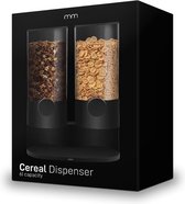 MikaMax Design Cereal Dispenser - Makkelijk je schaal vullen - Zwart - 27,5 x 16 x 38,5 - Keuken accessoire - Cornflakes dispenser