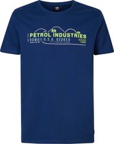 Petrol Industries T-shirt T Shirt Ss Classic Print M 1040 Tsr157 5082 Petrol Blue Mannen Maat - XL